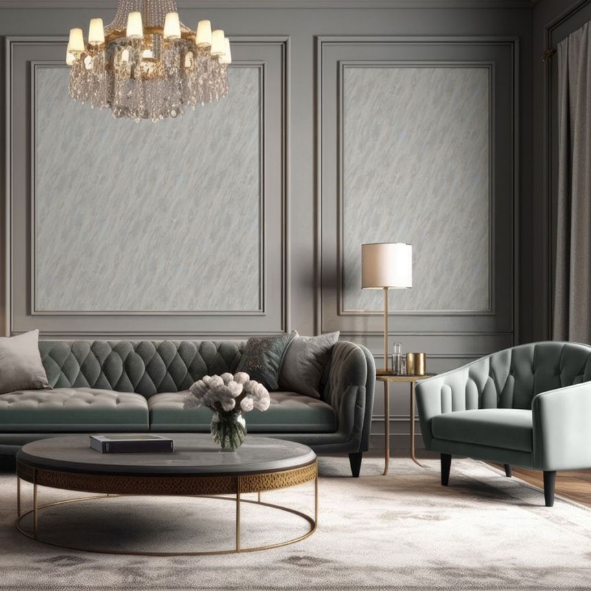 Luxury wallpaper grey-beige, stucco, M66397D, Venezia, Ugépa