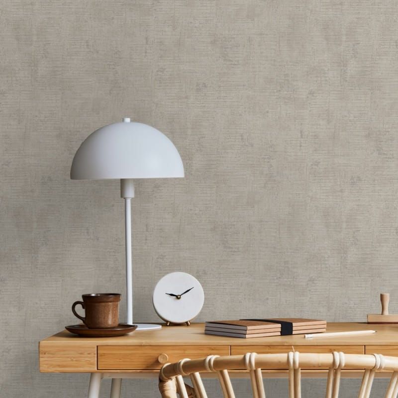 Non-woven wallpaper, grey, M32809, Nomade, Ugépa