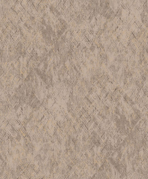 Non-woven wallpaper, brown, imitation snakeskin, M33418, Nomade, Ugépa