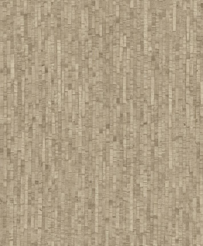 Non-woven wallpaper, brown-beige, mat imitation, M64907, Nomade, Ugépa