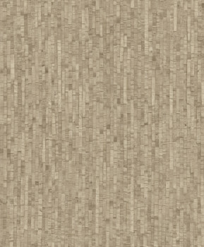 Non-woven wallpaper, brown-beige, mat imitation, M64907, Nomade, Ugépa