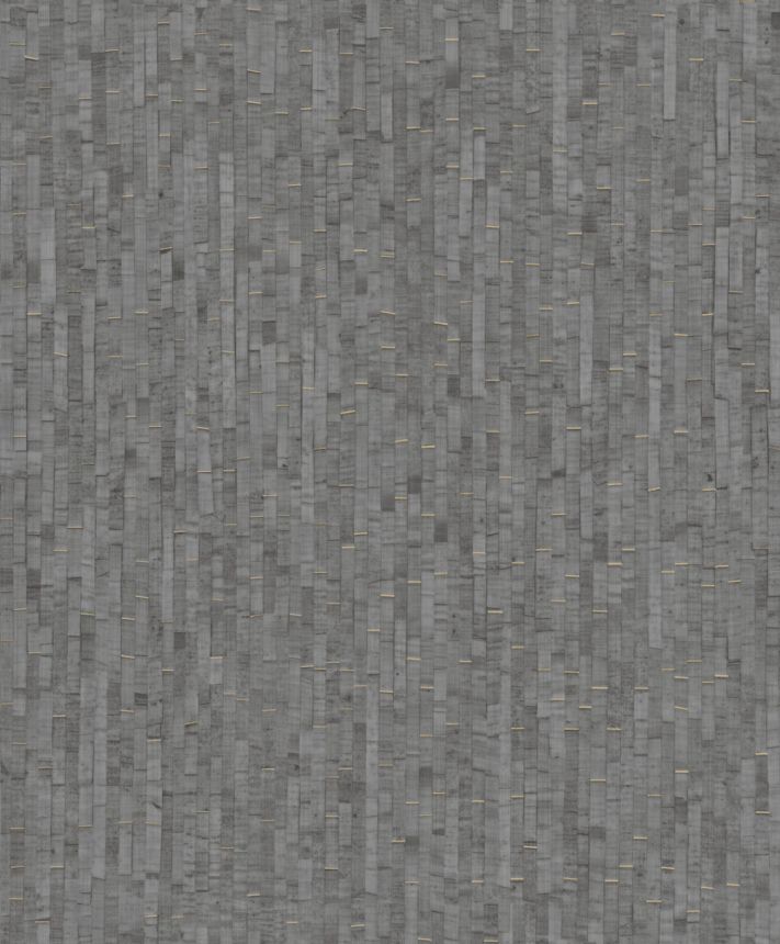 Non-woven wallpaper, grey, mat imitation, M64909, Nomade, Ugépa