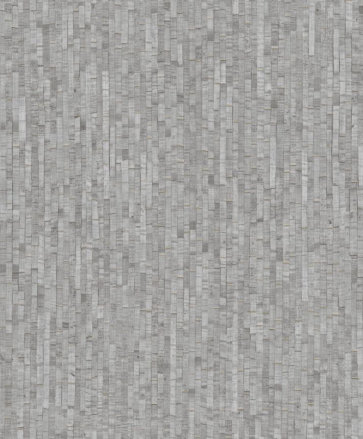 Non-woven wallpaper, grey, mat imitation, M64919, Nomade, Ugépa