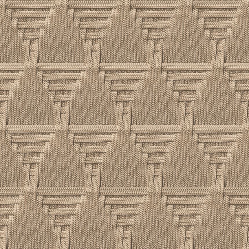 Non-woven wallpaper, brown, mat imitation, M68807, Nomade, Ugépa