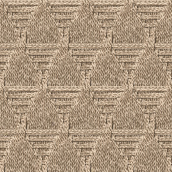 Non-woven wallpaper, brown, mat imitation, M68807, Nomade, Ugépa