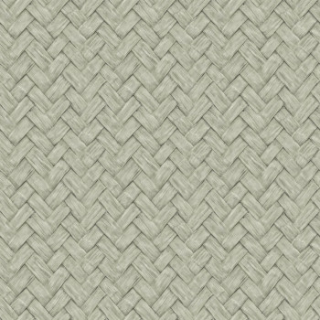 Non-woven wallpaper, green, mat imitation, M69004, Nomade, Ugépa