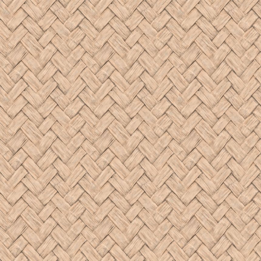 Non-woven wallpaper, brown, mat imitation, M69008, Nomade, Ugépa