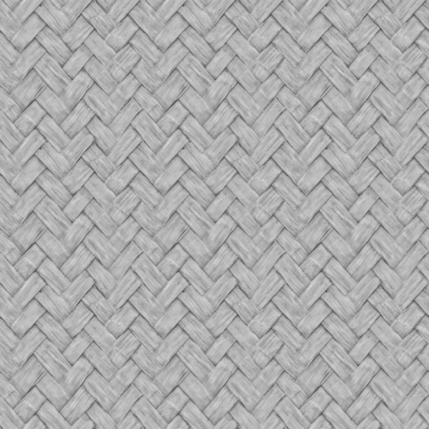 Non-woven wallpaper, grey, mat imitation, M69009, Nomade, Ugépa