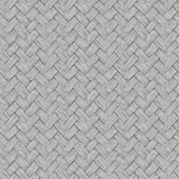 Non-woven wallpaper, grey, mat imitation, M69009, Nomade, Ugépa