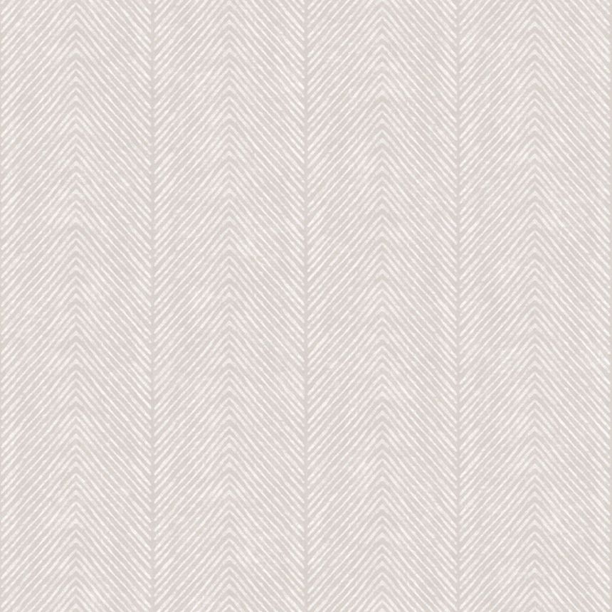 Non-woven wallpaper, grey-beige, stripes, herringbone, M69219, Nomade, Ugépa