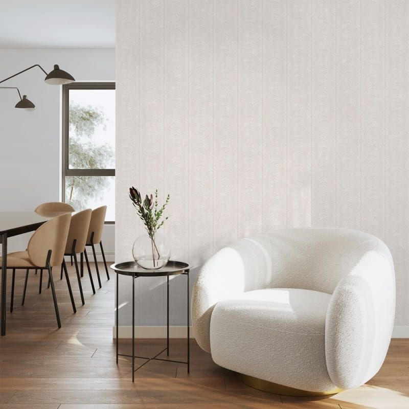 Non-woven wallpaper, grey-beige, stripes, herringbone, M69219, Nomade, Ugépa