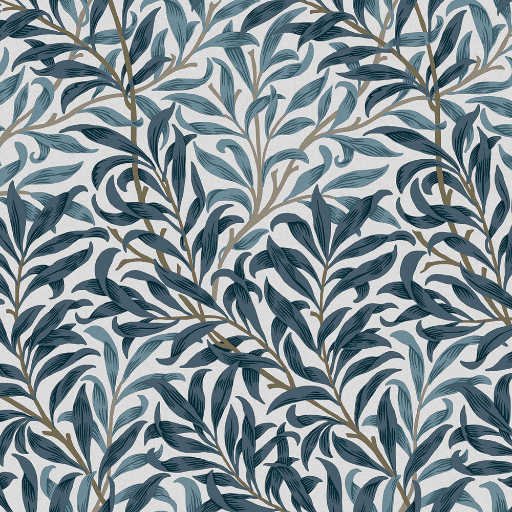 Non-woven wallpaper, blue, branches, 124245, William Morris At Home