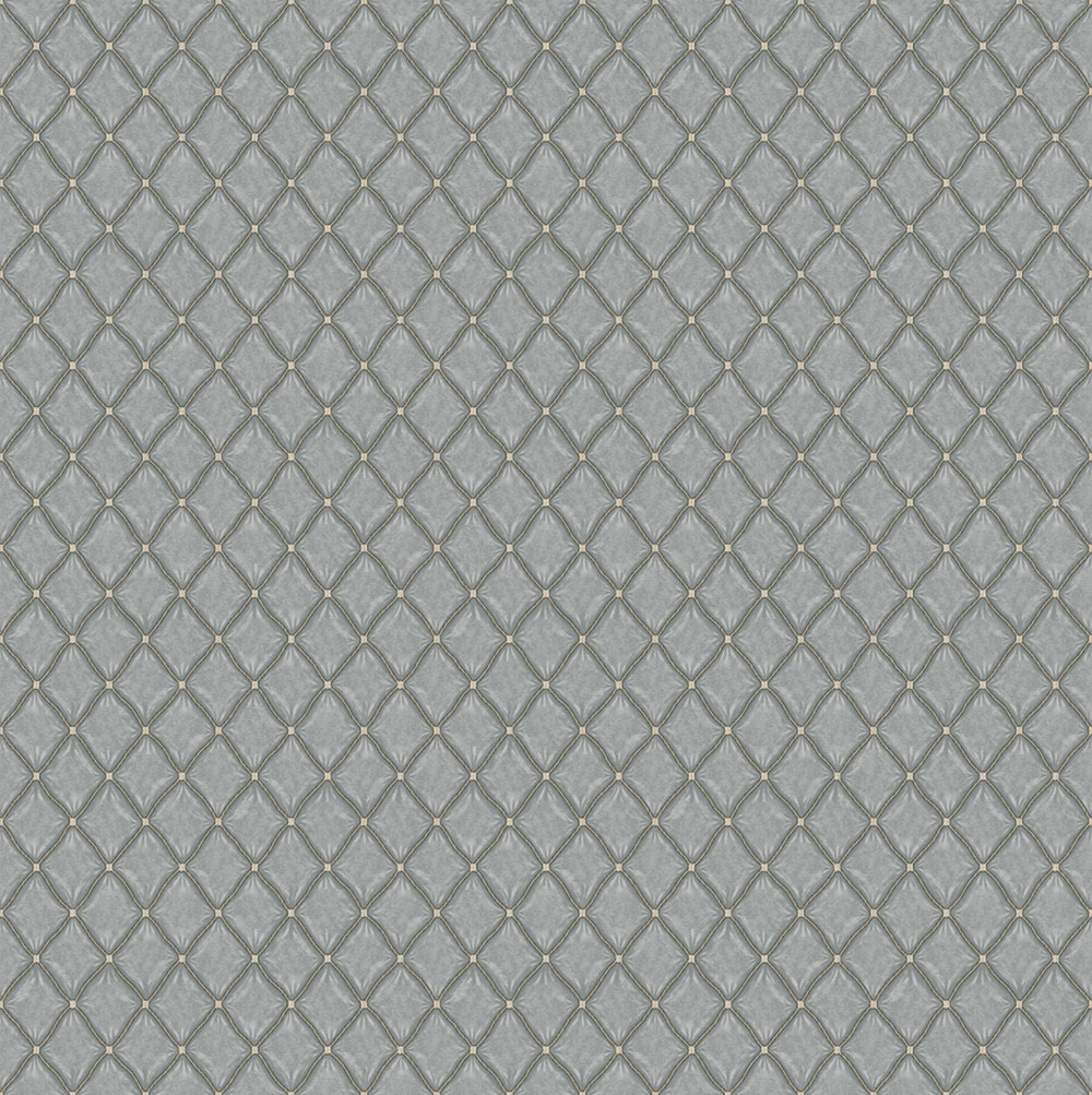 Luxury geometric non-woven wallpaper, grey, Z15534, Mini Trend, Zambaiti Parati