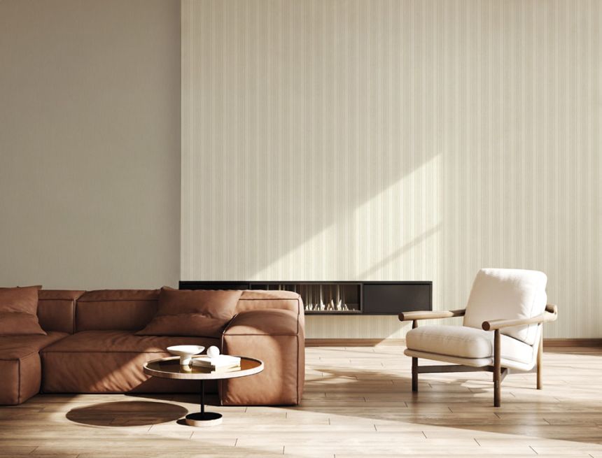 Luxury non-woven wallpaper, cream, fabric imitation, Z15543, Mini Trend, Zambaiti Parati