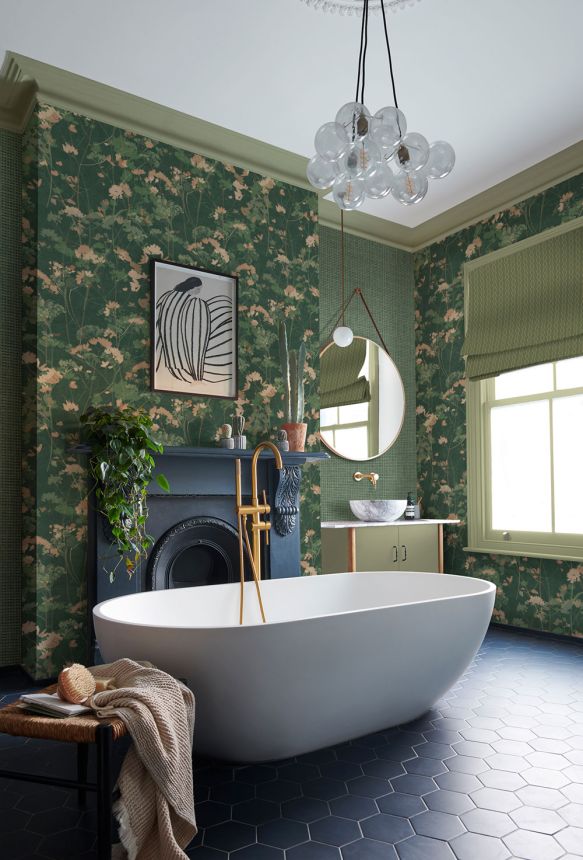 Non-woven wallpaper, green, plants, grasses, 124102, Utopia, Graham Brown Premium