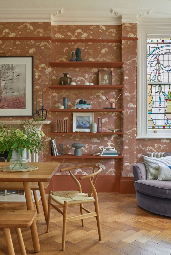 Non-woven wallpaper, brown, plants, grasses, 124107, Utopia, Graham Brown Premium