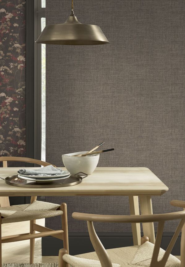 Non-woven wallpaper, brown-grey, mat imitation, 124090, Utopia, Graham Brown Premium