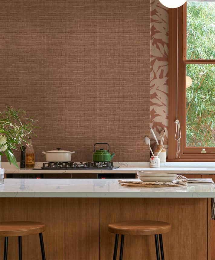 Non-woven wallpaper, brown, mat imitation, 124091, Utopia, Graham Brown Premium