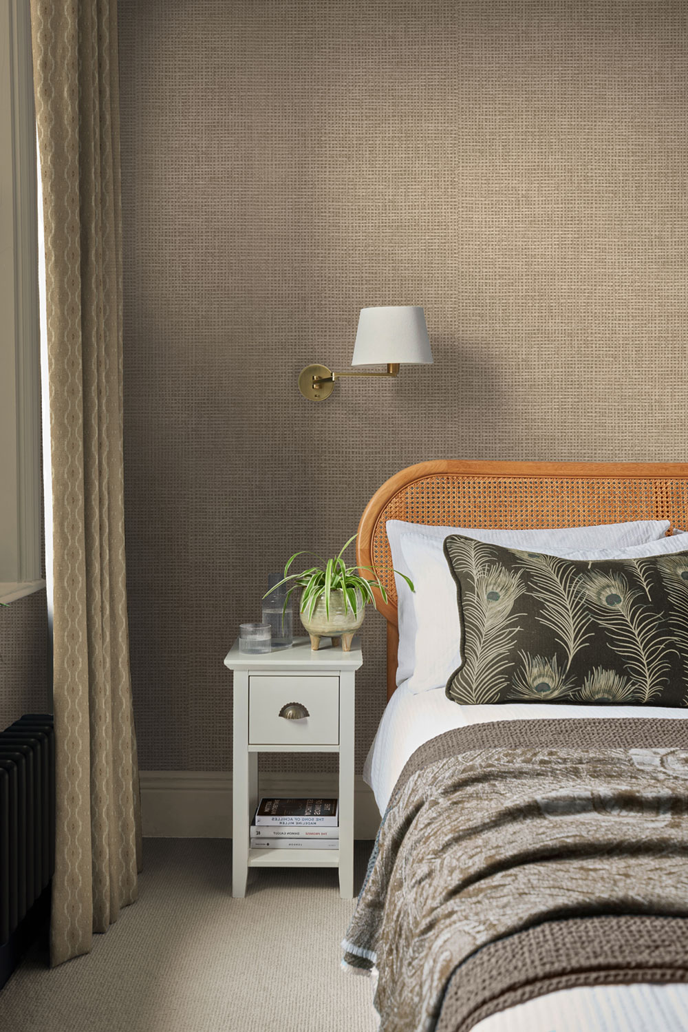 Non-woven wallpaper, brown, mat imitation, 124094, Utopia, Graham Brown Premium