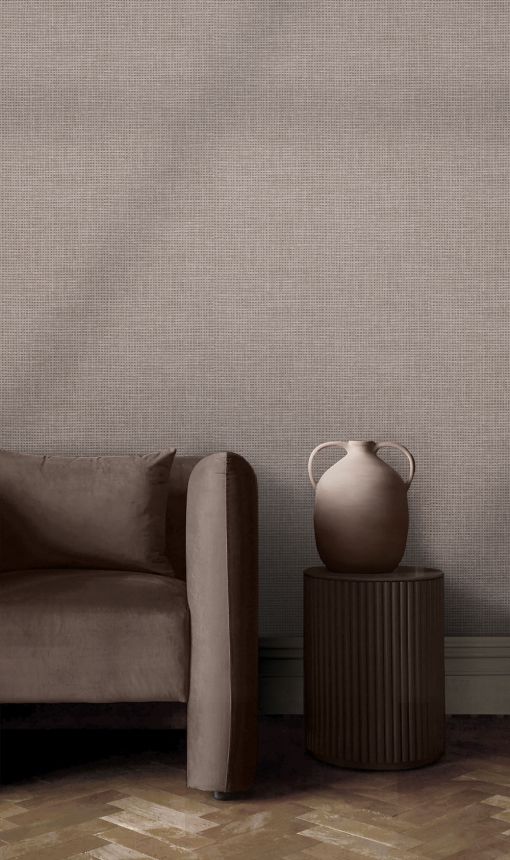 Non-woven wallpaper, grey-beige, mat imitation, 124100, Utopia, Graham Brown Premium
