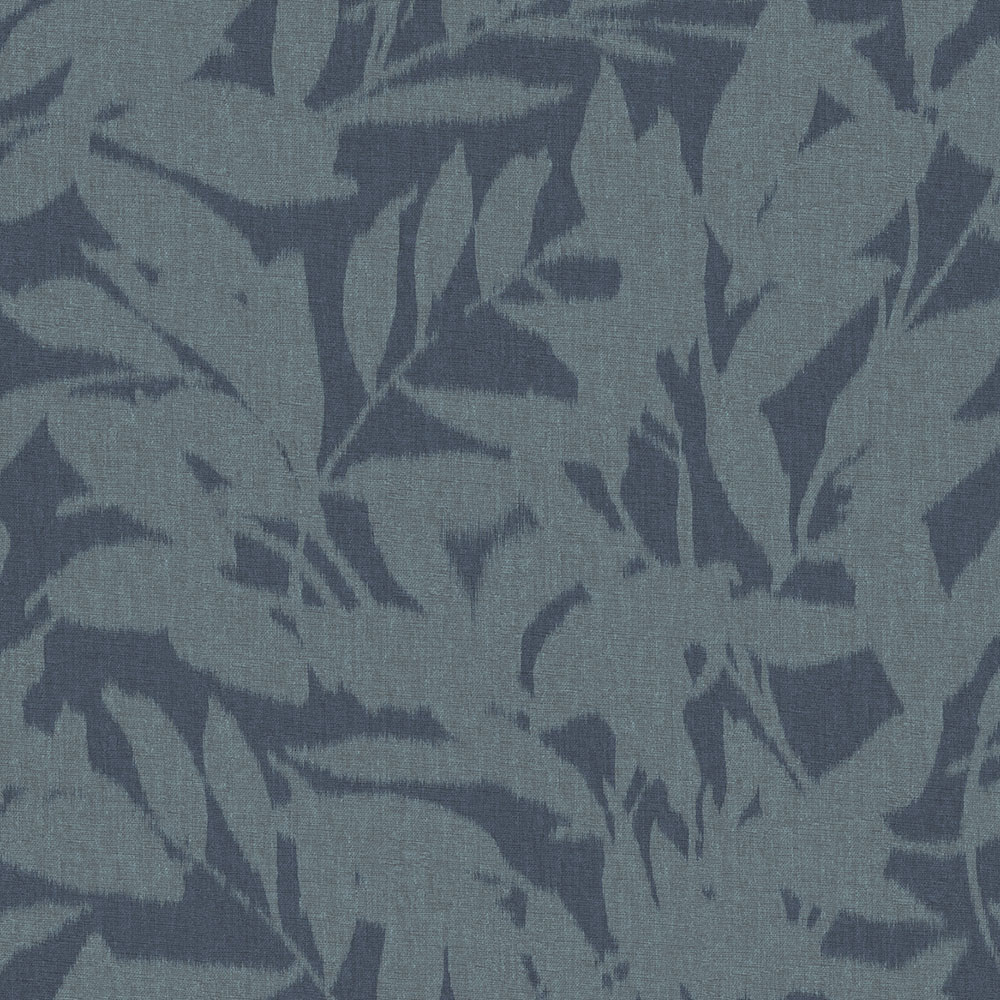 Non-woven wallpaper, blue, leaves, 124147, Utopia, Graham Brown Premium
