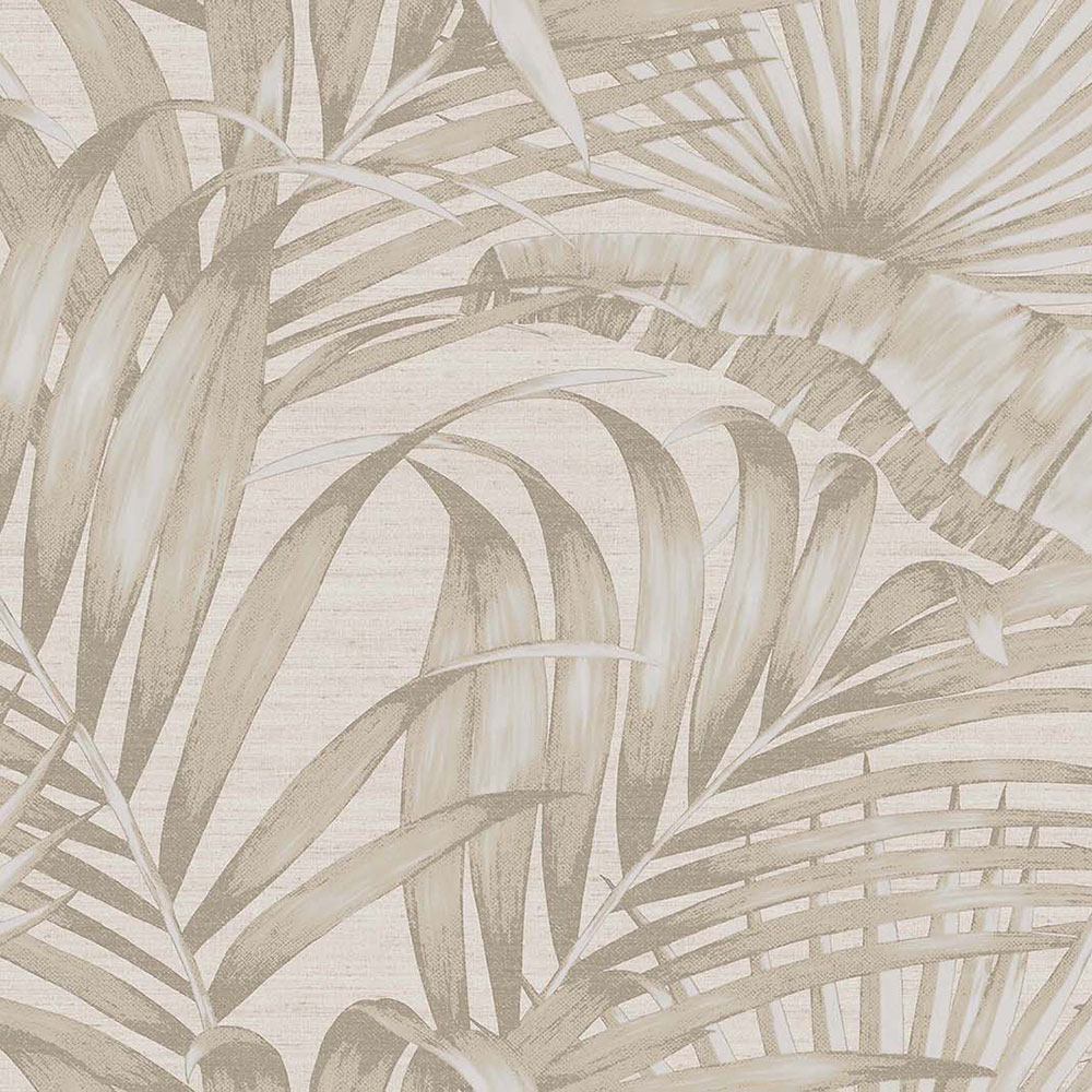 Luxurious non-woven wallpaper, beige, leaves, 42202, Aura, Cristiana Masi by Parato