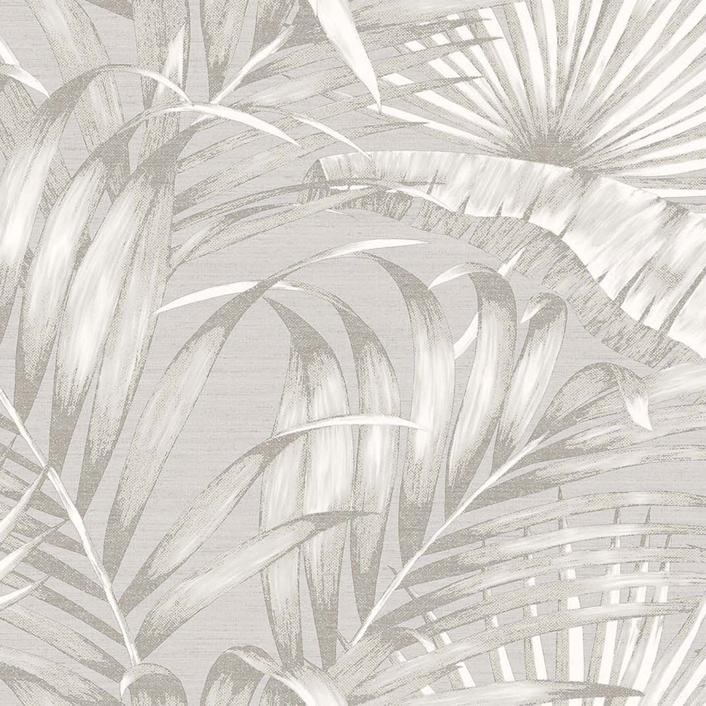 Luxurious non-woven wallpaper, grey, leaves, 42203, Aura, Cristiana Masi by Parato