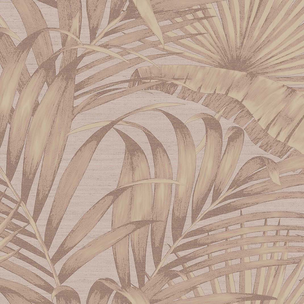 Luxurious non-woven wallpaper, brown-gold, leaves, 42204, Aura, Cristiana Masi by Parato