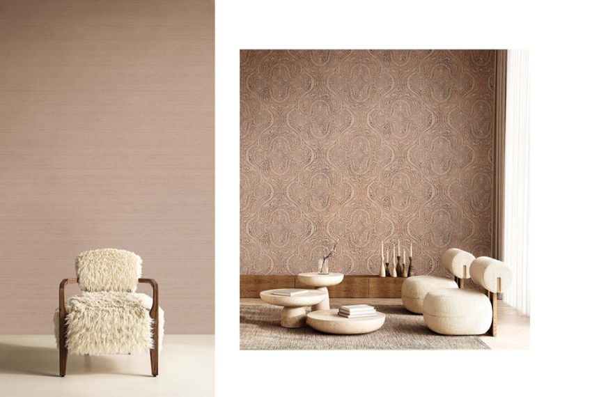 Luxurious non-woven wallpaper, brown, baroque, 42214, Aura, Cristiana Masi by Parato