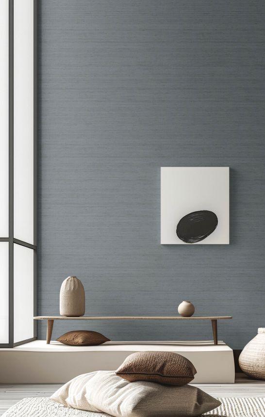 Non-woven wallpaper, blue, fabric imitation, 42246, Aura, Cristiana Masi by Parato