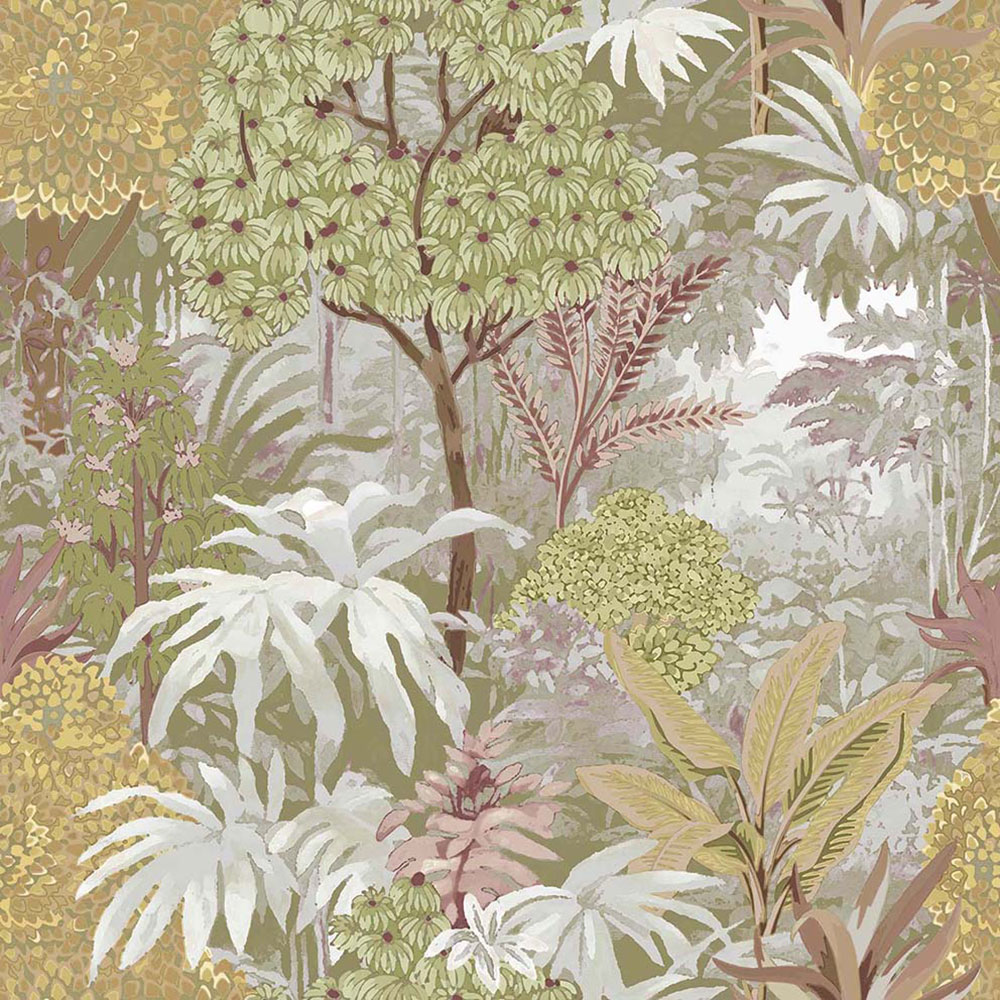 Non-woven wallpaper, green, leaves, 15501, Botany House, Cristiana Masi by Parato