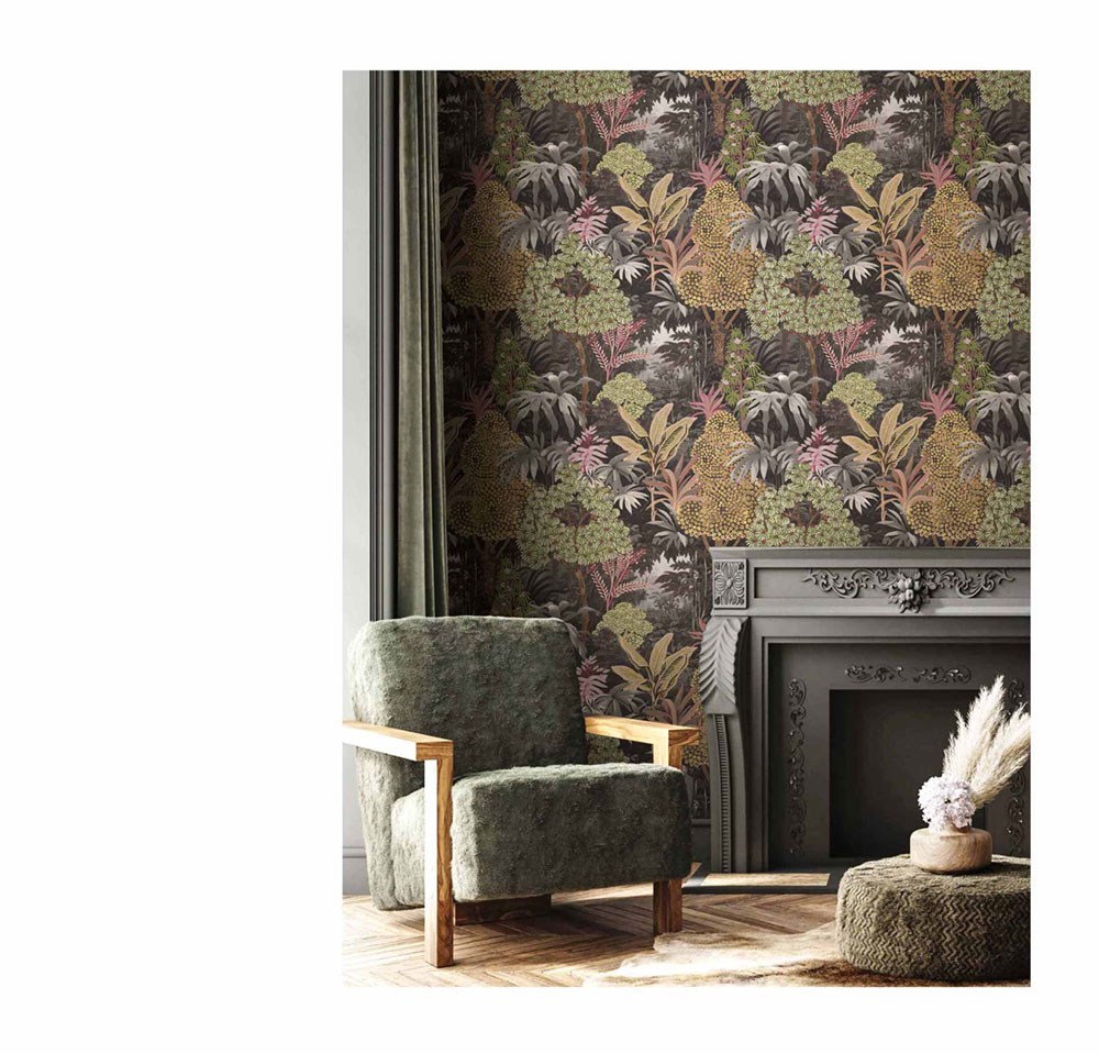 Non-woven wallpaper, leaves, 15503, Botany House, Cristiana Masi by Parato