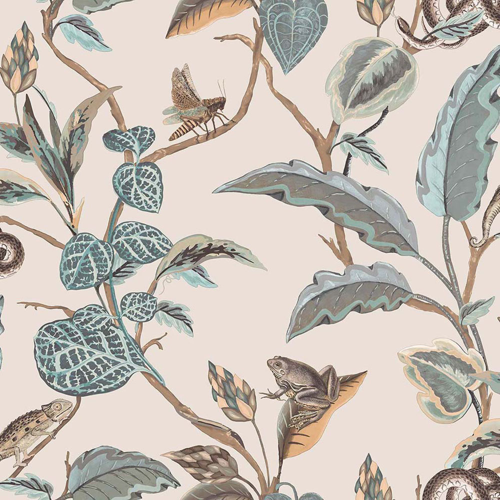 Non-woven wallpaper, grey-beige, leaves, 15508, Botany House, Cristiana Masi by Parato