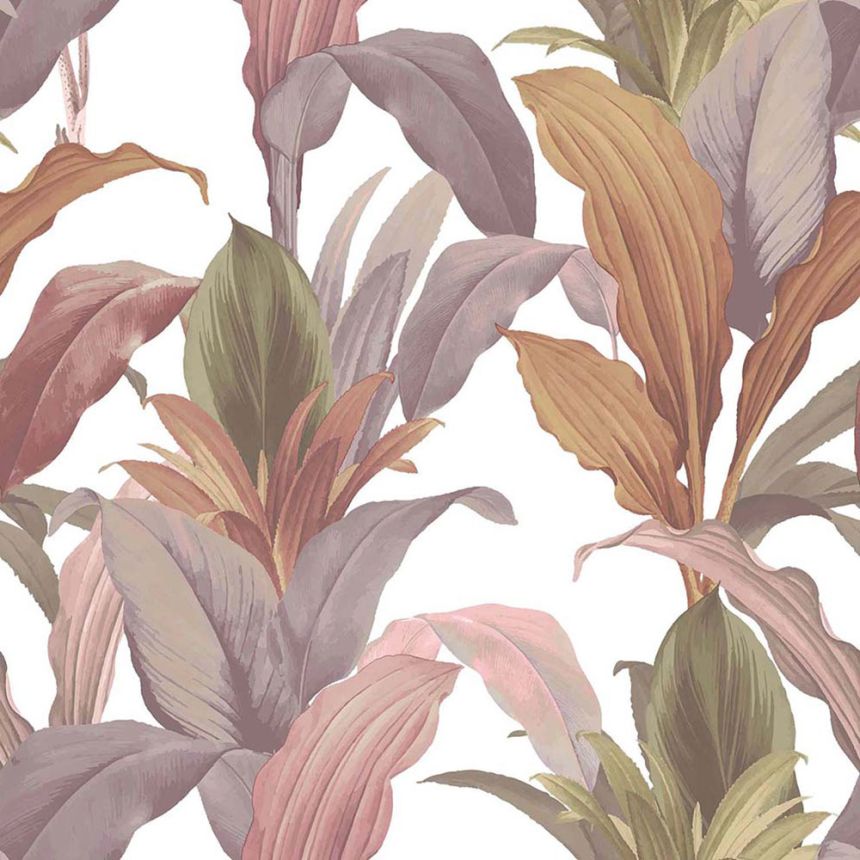 Non-woven wallpaper, purple, leaves, 15514, Botany House, Cristiana Masi by Parato
