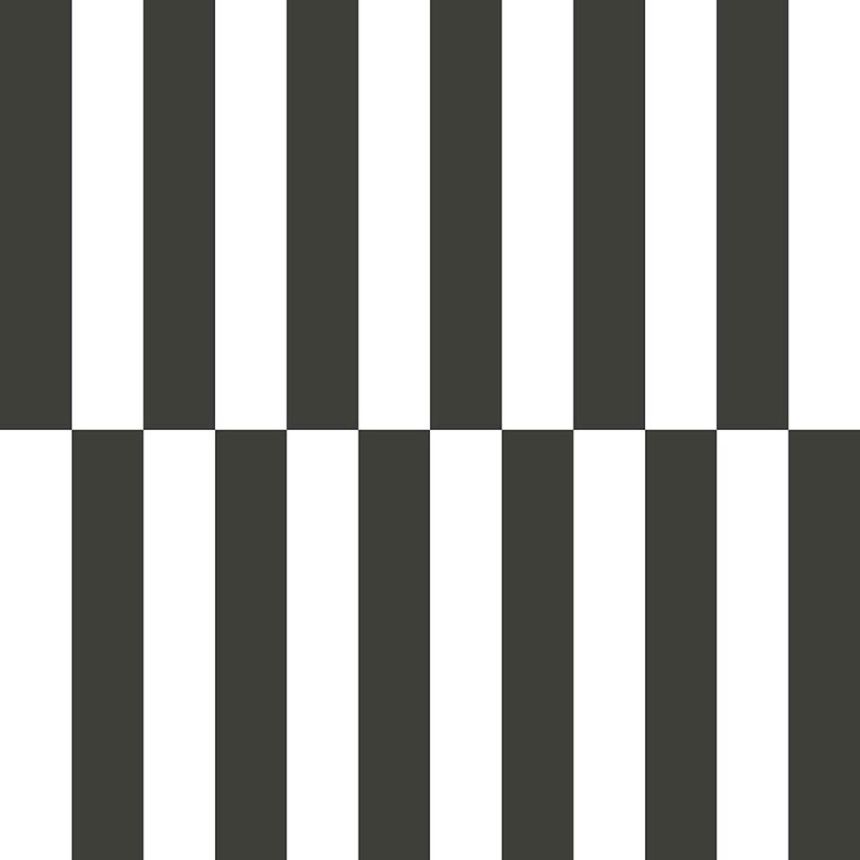 Non-woven wallpaper, black-white, stripes, 15552, Botany House, Cristiana Masi by Parato