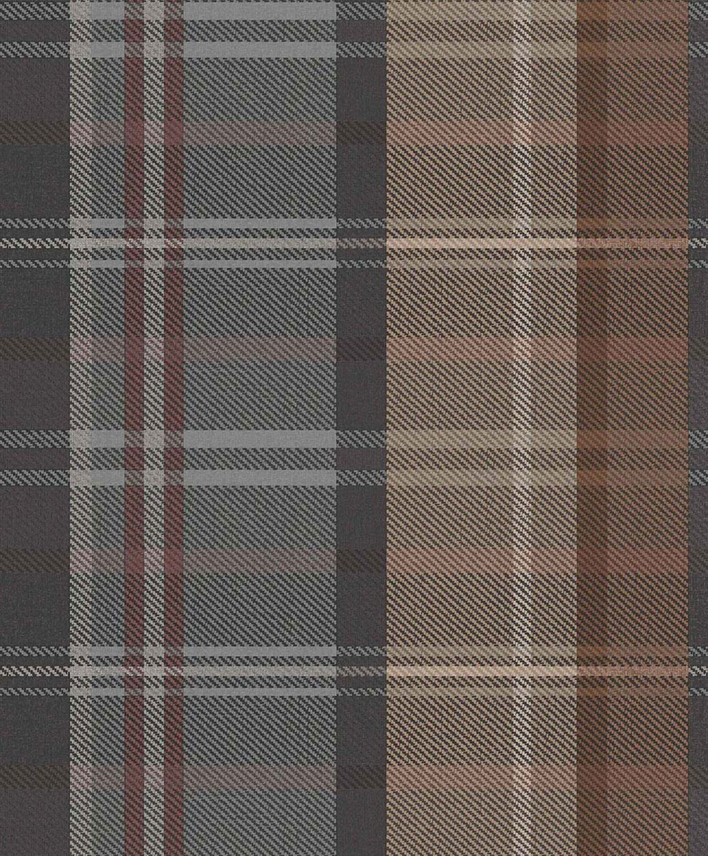 Non-woven wallpaper, brown, fabric imitation, 15567, Botany House, Cristiana Masi by Parato