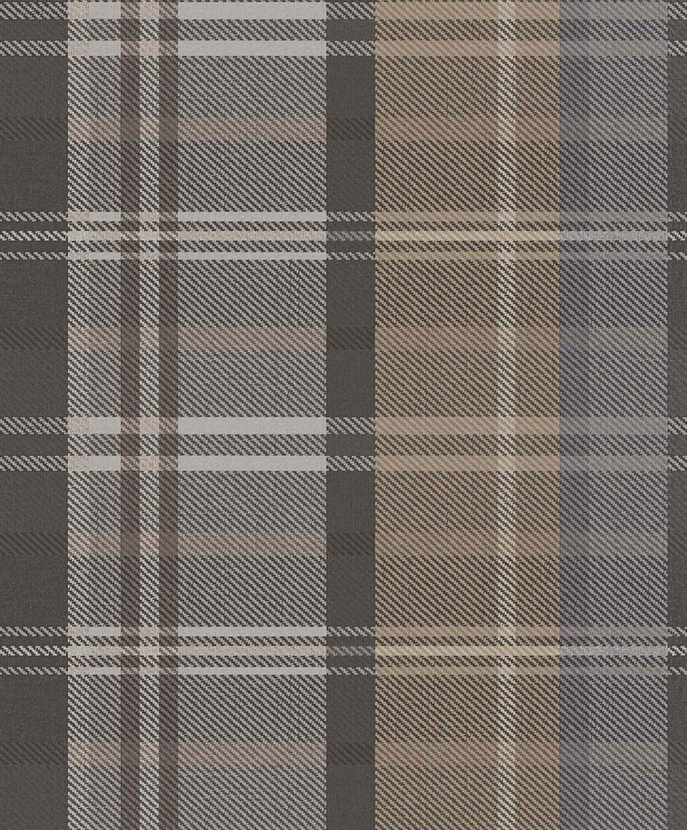 Non-woven wallpaper, black, fabric imitation, 15569, Botany House, Cristiana Masi by Parato