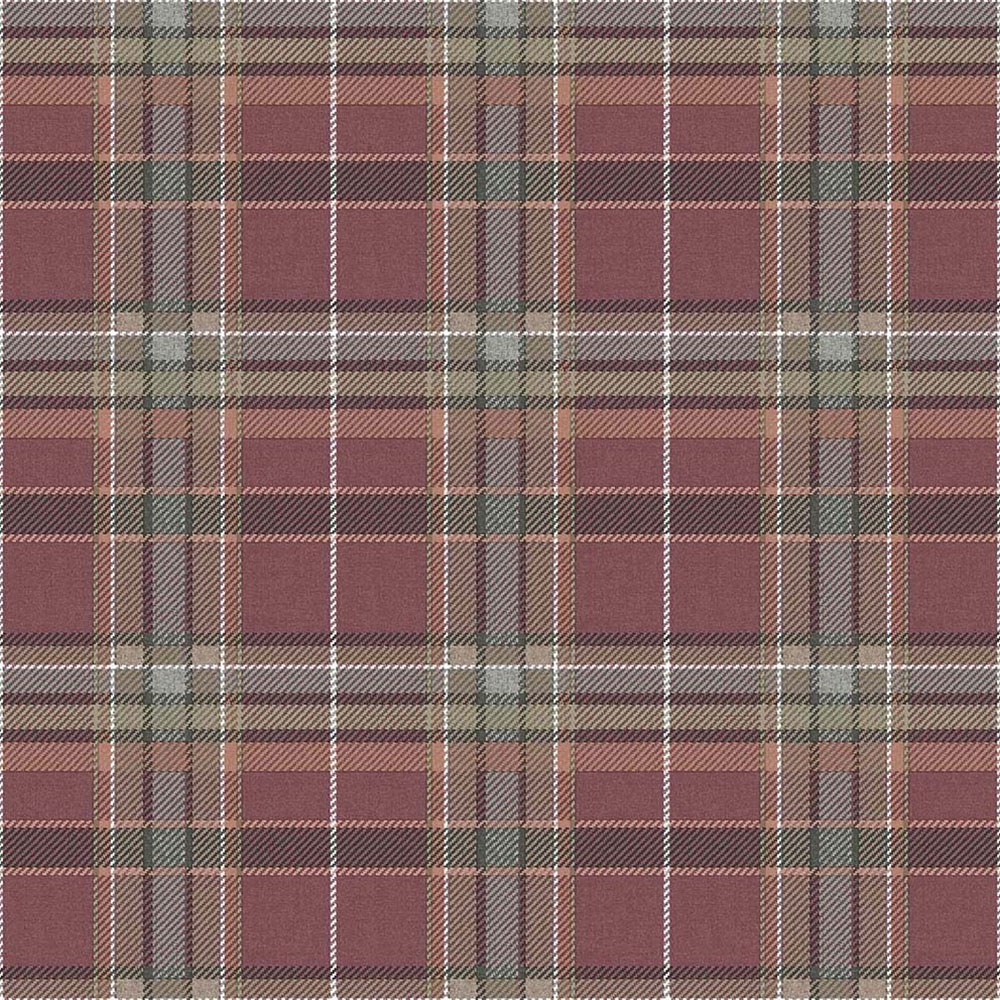 Non-woven wallpaper, burgundy, fabric imitation, 15578, Botany House, Cristiana Masi by Parato