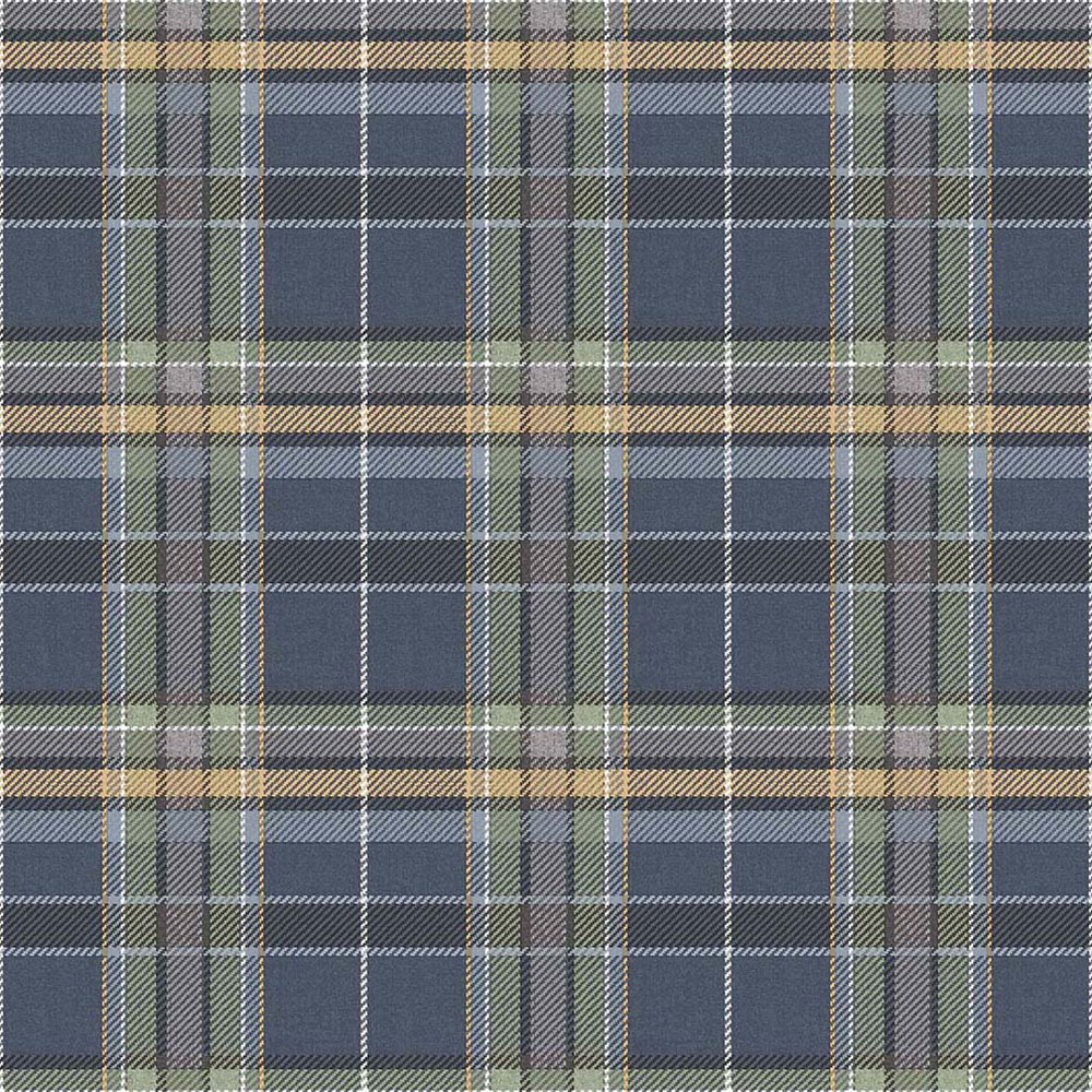 Non-woven wallpaper, blue, fabric imitation, 15579, Botany House, Cristiana Masi by Parato