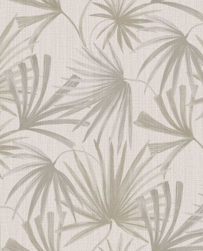 Non-woven wallpaper, grey, leaves, 340510, Groovy, Eijffinger