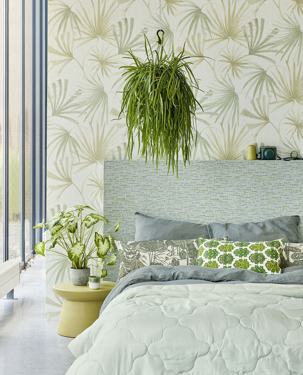 Non-woven wallpaper, green, leaves, 340511, Groovy, Eijffinger