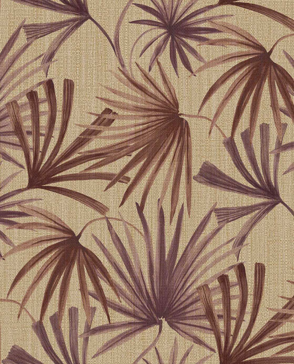 Non-woven wallpaper, brown-burgundy, leaves, 340514, Groovy, Eijffinger
