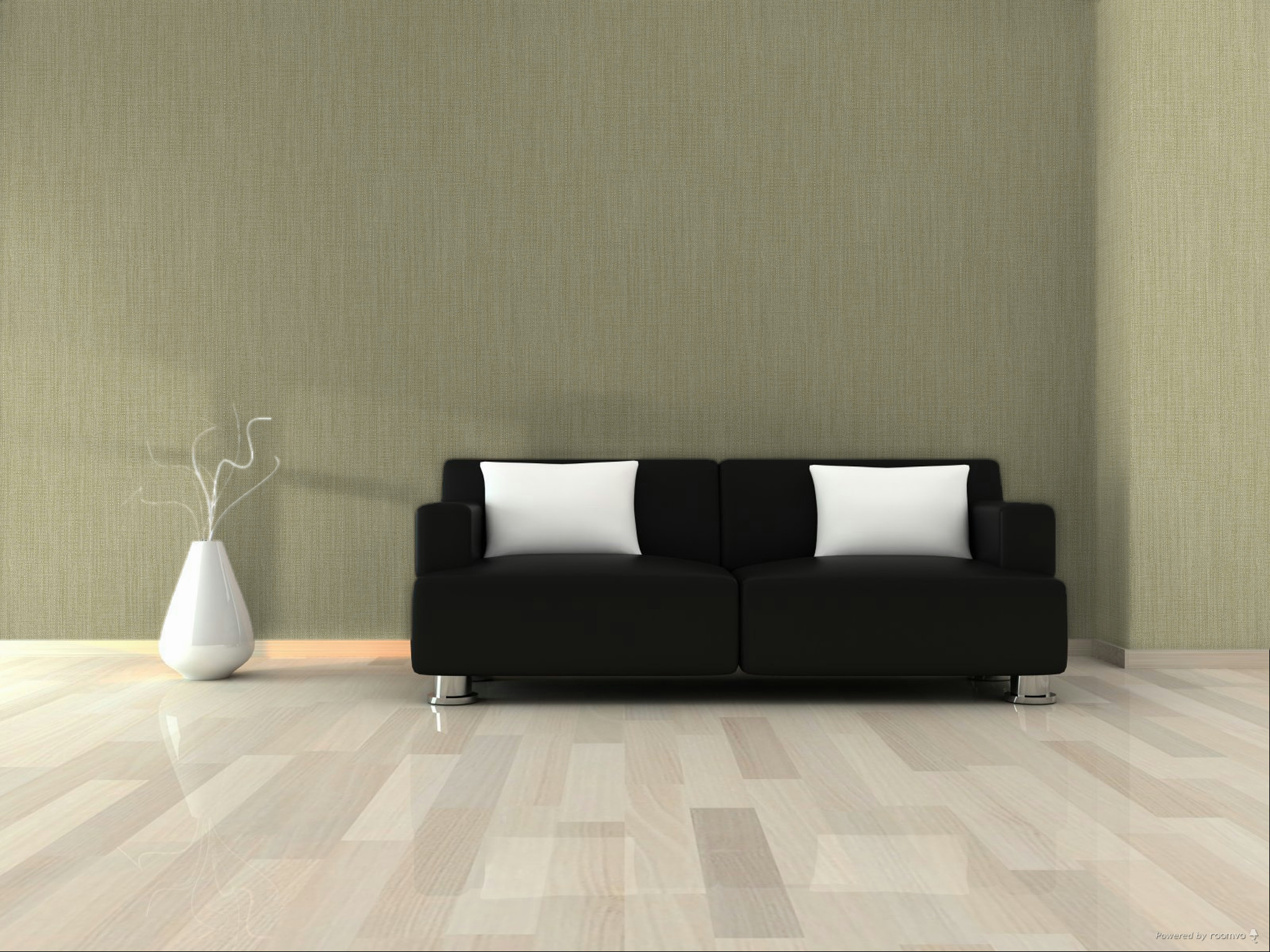 Non-woven wallpaper, brown-green, fabric imitation, 340523, Groovy, Eijffinger