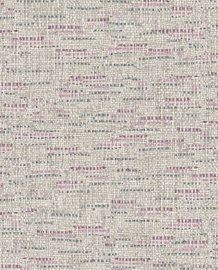 Non-woven wallpaper, grey-beige, fabric imitation, 340530, Groovy, Eijffinger