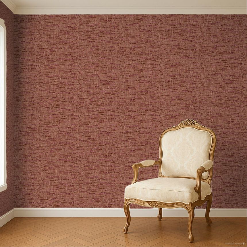 Non-woven wallpaper, red, fabric imitation, 340535, Groovy, Eijffinger