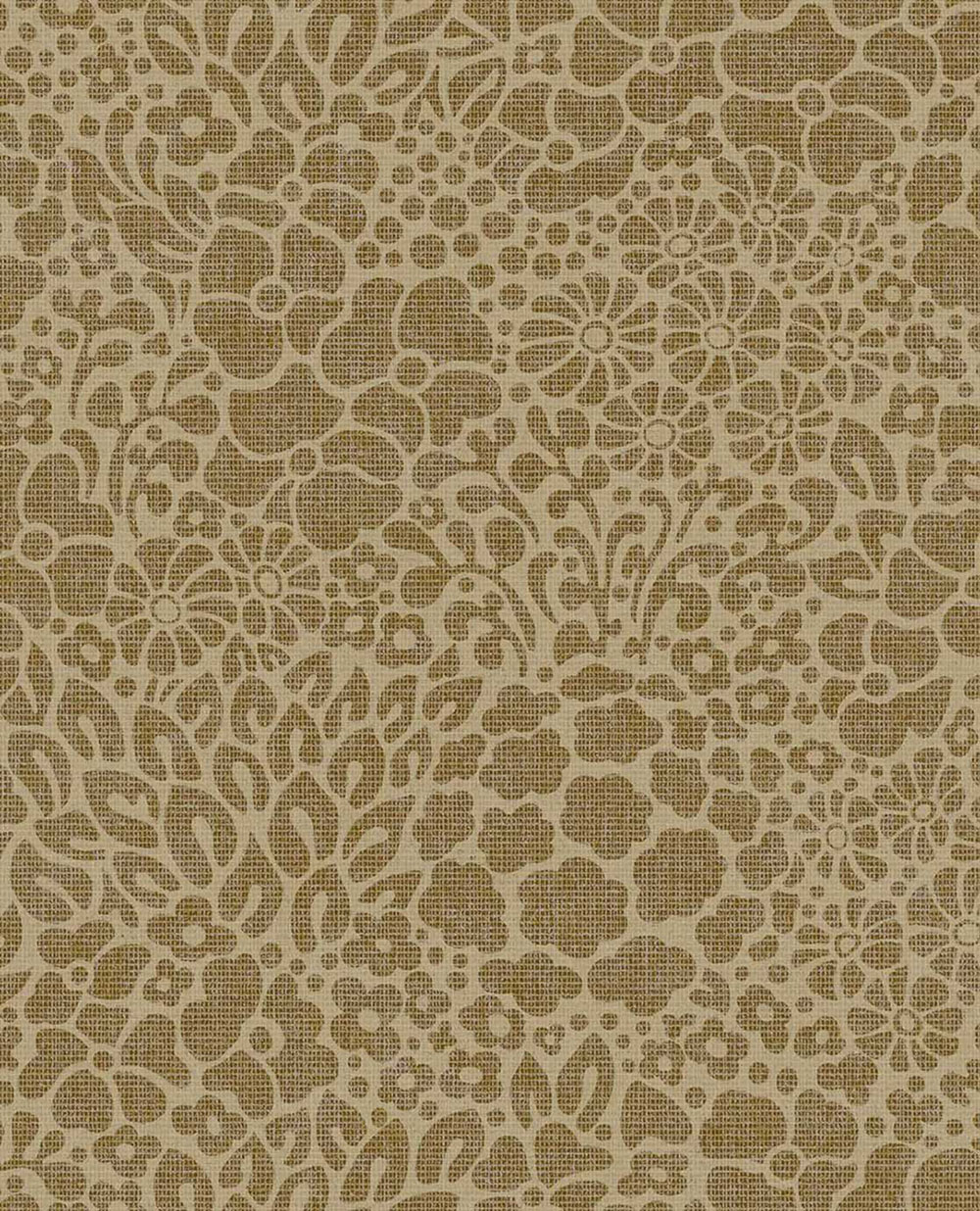 Non-woven wallpaper, brown, flowers, 340552, Groovy, Eijffinger