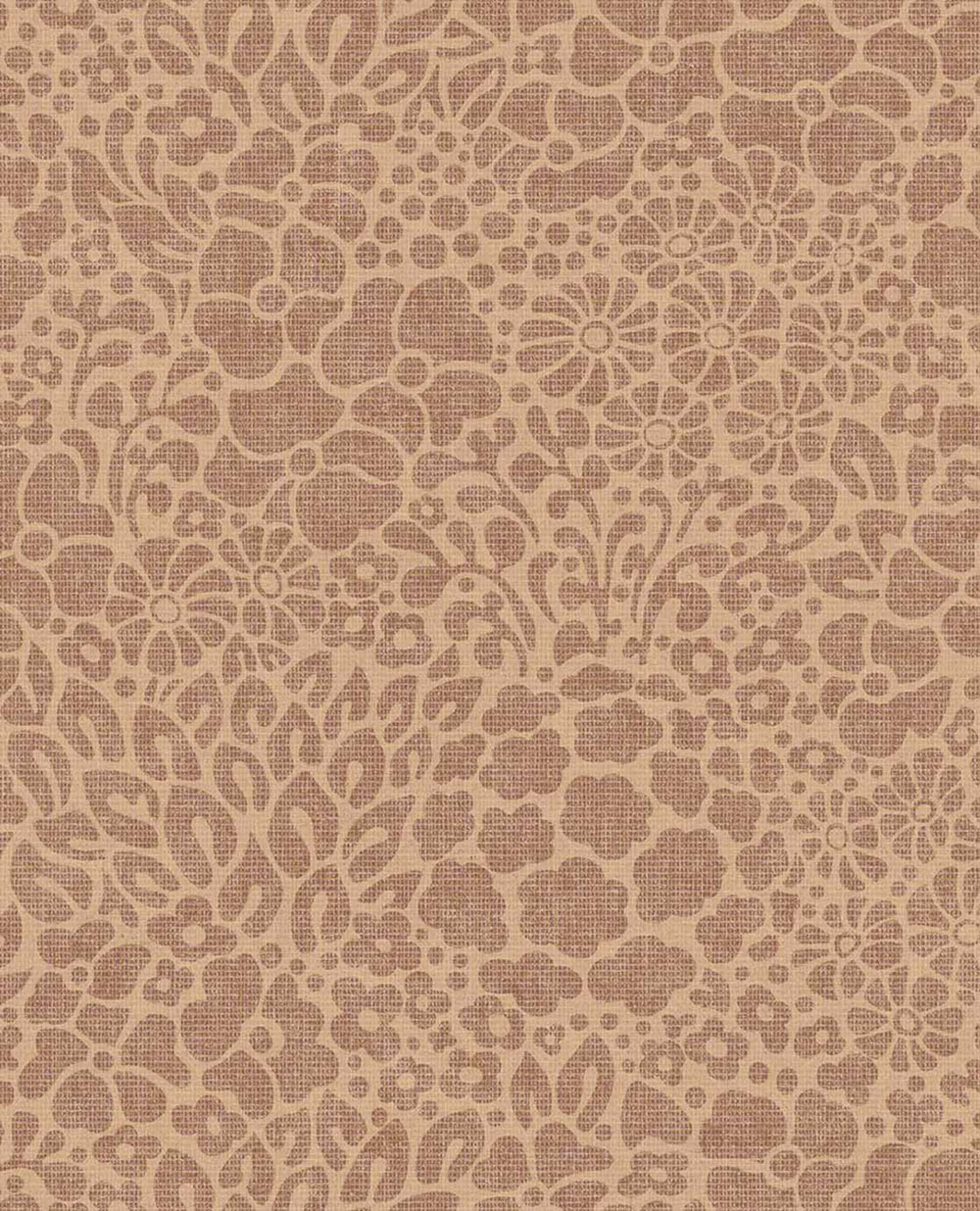 Non-woven wallpaper, brown-orange, flowers, 340553, Groovy, Eijffinger