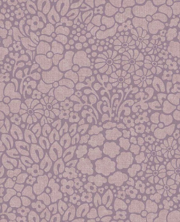 Non-woven wallpaper, purple, flowers, 340555, Groovy, Eijffinger