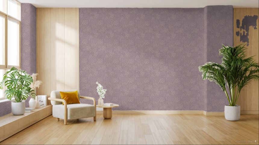 Non-woven wallpaper, purple, flowers, 340555, Groovy, Eijffinger