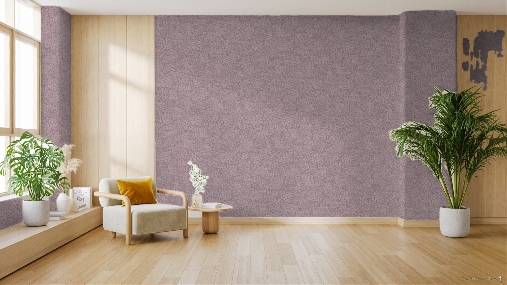 Non-woven wallpaper, purple, flowers, 340555, Groovy, Eijffinger